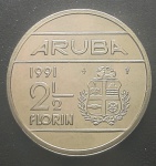 ARUBA - 2,5 FLORIN - 1991 - 30 mm