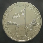 ARGENTINA - 5 PESOS - 2007 - 40mm PESO 27 gr. PRATA 925