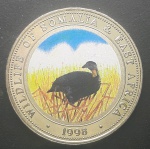 SOMALIA - PRATA - FAUNA AVE - 25 SHILLING - 1998 - FC
