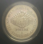 EUA - PRATA DOLLAR MOEDA COMEMORATIVA DOS 200 ANOS DA CONSTITUIÇÃO