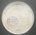 PORTUGAL - UNESCO - PRATA - 5 EUROS - 2004 - 29mm
