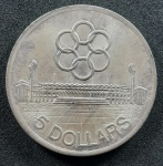 SINGAPURA - 1973 - 5 DOLLARS - PRATA - 38mm.  FC
