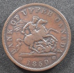 CANADA - UM PENNY - 1850 - FC