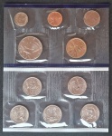 Envelope com Set Estados Unidos 2002 - 10 Moedas Letra P Lacradas - Incluso Moedas Comemorativas - com Certificado