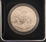 Estados Unidos 2016 com Moeda 1 Dolar Letra P - Prata (.900) - 26,73 g -38,1 mm - KM-622 - Edição comemorativa Mark Twain .
