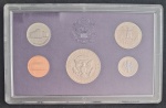 Estados Unidos Proof Set 1987 - 5 Moedas Letra S Lacradas No Acrilico - Com Caixa - E Certificado.