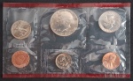 ESTADOS UNIDOS - UMA CARTELA DE 1985 COM 6 MOEDAS - FC - DENVER - COM CERTIFICADO