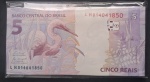 NOVIDADE - MEIA-CENTENA DE 5 REAIS - LH - HADAD/CAMPOS NETO - FE