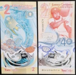 POLÍMERO - CARIBE - COMEMORATIVA - 2 DOLLARS - FE