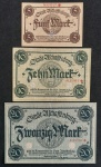 ALEMANHA - NOTGELD -3 NOTAS DE 5, 10 E 20 MARK - MBC