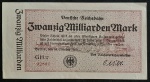 ALEMANHA - NOTGELD - 20 MILHÕES DE MARK - 1923 - SOBERBA