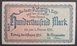 ALEMANHA - NOTGELD - 100 000 MARK - 1924 - MBC