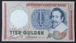 HOLANDA - 10 GULDEN - MBC - 1953