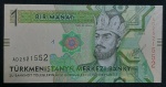TURKMENISTÃO - 1 MANAT - 2014 - FE