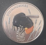 ALEMANHA - 5 EUROS - 2024 - MARAVILHOSO MUNDO DOS INSETOS - Abelha de cauda vermelha