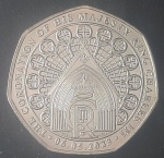 GIBRALTAR - 50 PENCE - 2024 - COROAÇÃO DO REI CHARLES III - FC