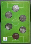 FOLDER COMPLETO COM AS MOEDAS DE NÍQUEL DA COPA DO MUNDO DO BRASIL