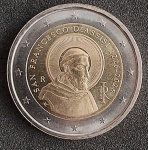 ITALIA - 2026 - SÃO FRANCISCO DE ASSIS - COMEMORATIVA - 2 EUROS - FC