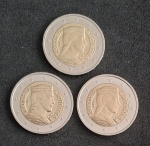 LETONIA - 2014 - 2 EUROS -3 MOEDAS - FC