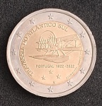 PORTUGAL - 2022 - TRAVESSIA DO ATLANTICO SUL - COMEMORATIVA - 2 EUROS - FC