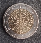 PORTUGAL - 2023 - UMA MOEDA PELA PAZ - COMEMORATIVA - 2 EUROS - FC