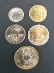 COLOMBIA - SÉRIE DE 5 MOEDAS CORRENTE - FC 