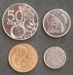 TRINIDAD TOBAGO - SÉREIE COM 4 MOEDAS - FC