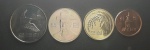 KOREIA DO SUL - SÉRIE COM 4 MOEDAS - FE