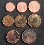 ESTONIA - SÉRIE COMPLETA CORRENTE COM 8 MOEDAS - FC