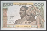 AFRICA DO OESTE - 1.000 FRANCOS - FE