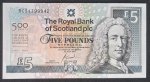 ESCOCIA - ROYAL BANK DA ESCOCIA - 5 LIBRAS -2005 - COMEMORATIVA 500 ANOS DO COLÉGIO REAL