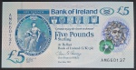 IRLANDA DO NORTE - POLIMERO - BANCO DA IRLANDA - 5 LIBRAS - FE