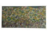 Quadro - Lando 2005 Lindo e grande quadro ost , desenhos geométricos , cores fortes e decorativas, mede 2,40x1,20 metros
