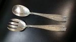 Par de colheres em PRATA DE LEI 925 - Peso: 250 g - Mede: 25 cm 