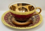 Xicara de Café em porcelana -  Alemã - BAVARIA - Xicara 4,5 cm ; Pires 11,5 cm- (SA39) - Suporte não incluso