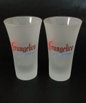 2 copinhos de dose de vidro jateado da frangelico