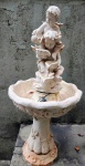 Fonte de jardim usada