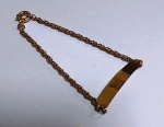 Antiga pulseira de Chapinha  em OURO BAIXO  - Peso: 1,7 g - Mede: 15 cm aberto