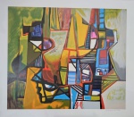 oberto Burle Marx, Composição, gravura PI, 70x80cm, Edição Póstuma, sem moldura