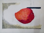 Aldemir Martins, Fruta, Gravura assinada pelo artista, tiragem 41/65, 66x96cm, datado de 1989, sem moldura, necessita de limpeza