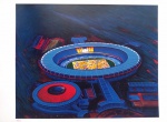 Antonio Peticov, Maracanã, gravura, tiragem 25/150, 2014, 70x100cm, sem moldura