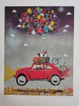 Kleber Lopes, Férias, gravura 61/80, 59x45cm, sem moldura