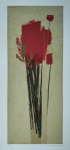 Olímpia Couto, Buquê de Rosas, gravura, tiragem 50/100, 70x33cm, sem moldura