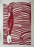 Kleber Ventura, Corpo Vermelho, gravura 3/25, 70x50cm, sem moldura