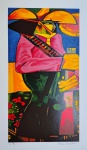 Aldemir Martins, Cangaceiro, gravura, PI, Edição Póstuma, 60x33cm, sem moldura
