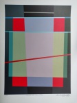 Paulo Calazans, Varal de Curitiba, gravura, 70x50cm, sem moldura