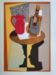 Antonio Peticov, Professor #4, gravura, tiragem 55/100, 70x50cm, 2011, sem moldura