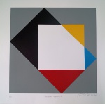Antonio Peticov, Double Square B, gravura, tiragem 3/65 206, 50x50cm, sem moldura