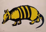 Gejo, Tatu amarelo, gravura, tiragem 21/25, 2010, 36x50cm, sem moldura