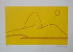 Carlos Furtado, Pão de Açúcar Amarelo, gravura, tiragem 86/100, 25x35cm, sem moldura
